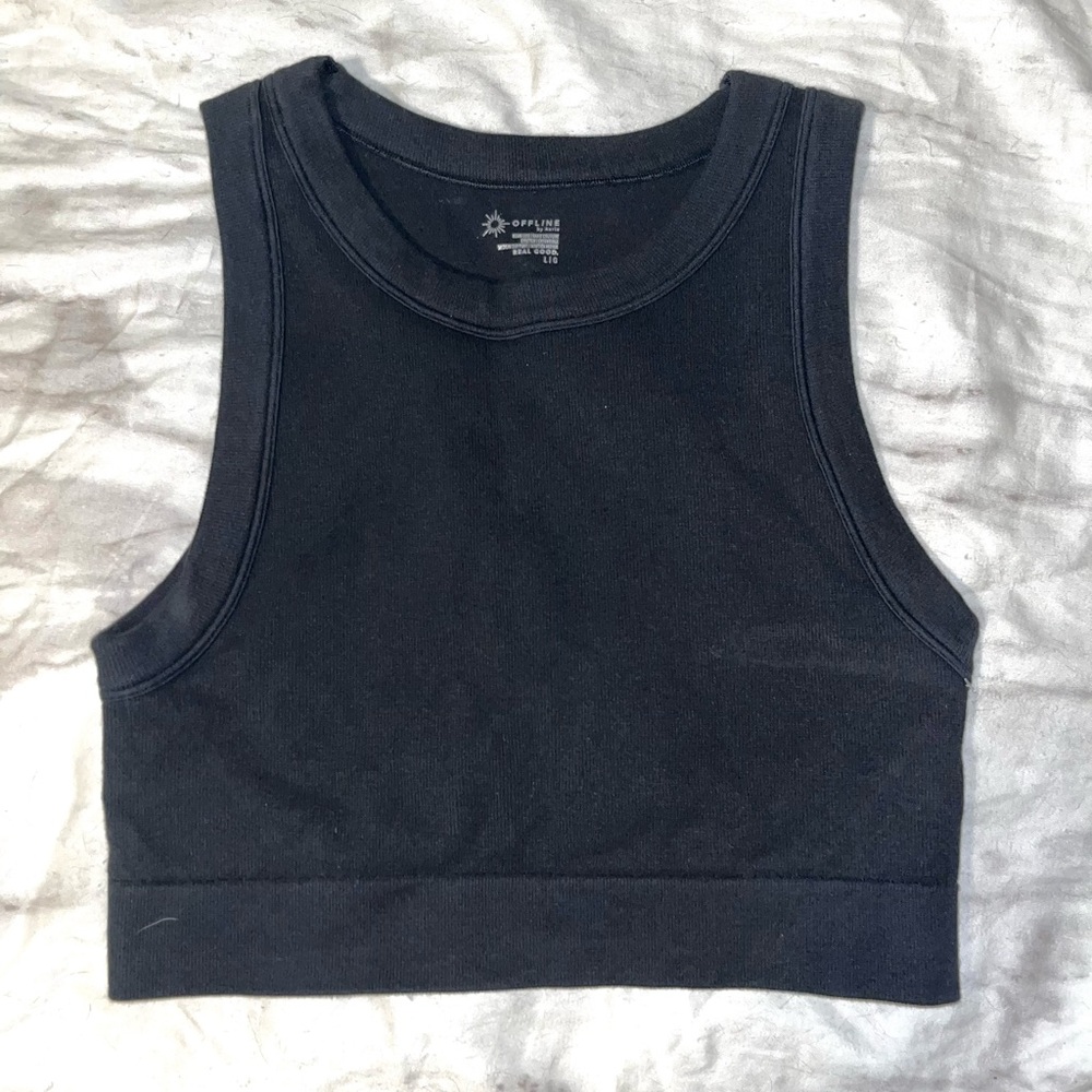 OFFLINE By Aerie Seamless High
Neck Sports Bra
